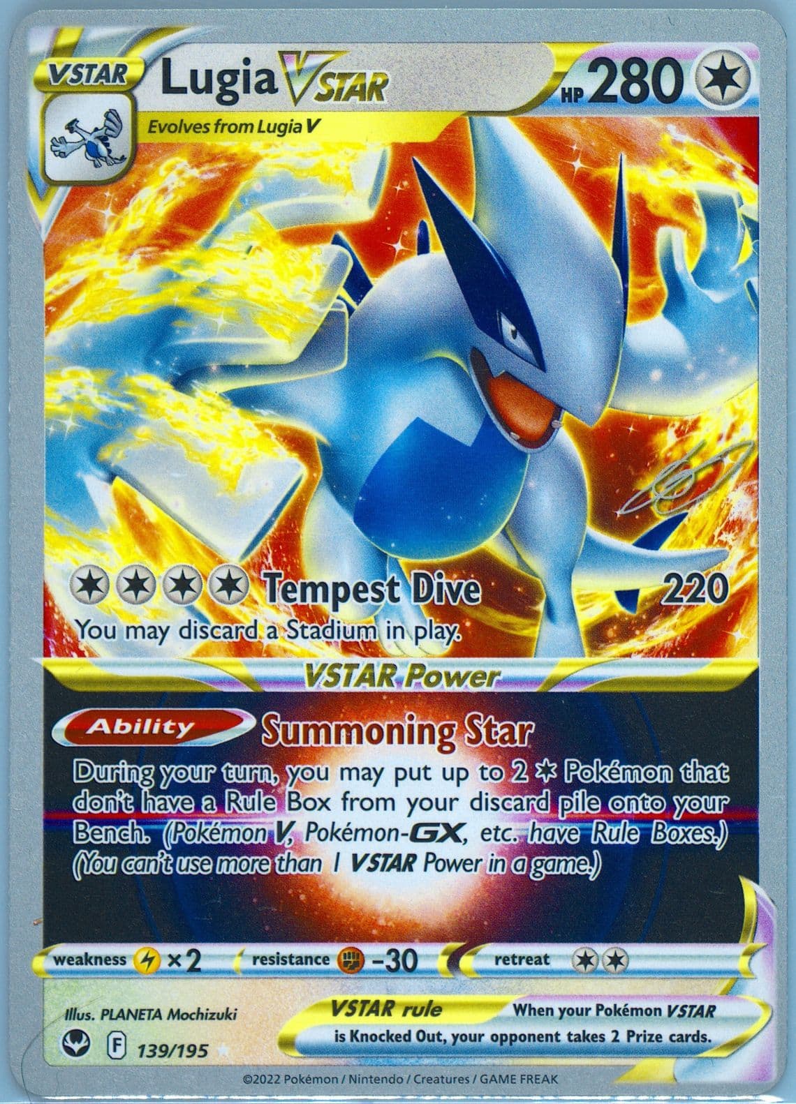 Lugia Vstar (139) 2024 Pokemon 2023 World Championship Deck: Colorless Lugia