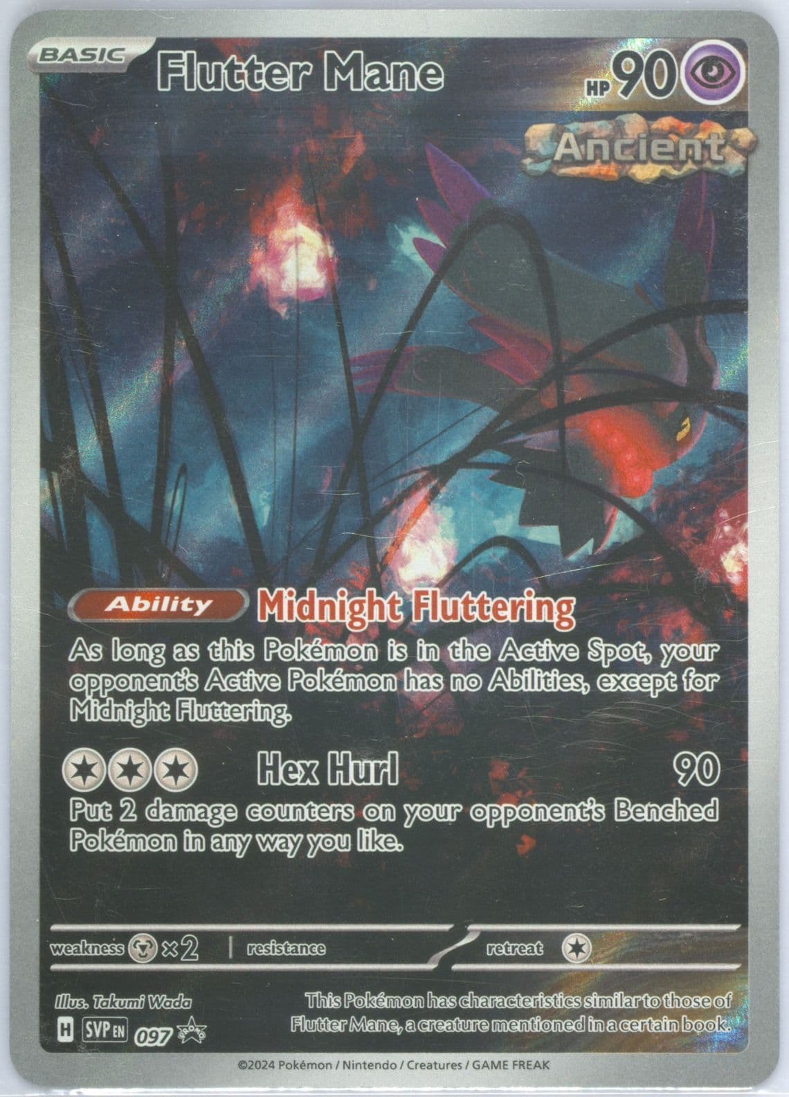 Flutter Mane Temporal Forces Elite Trainer Box-Walking Wake (097) 2024 Pokemon Svp EN-SV Black Star Promo