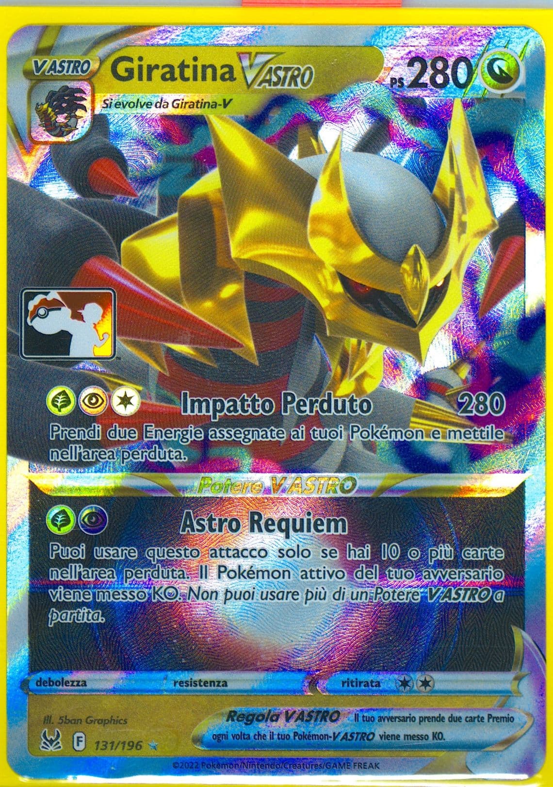 Giratina Vstar Italian (131) 2023-2024 Pokemon Play! Pokemon Prize Pack