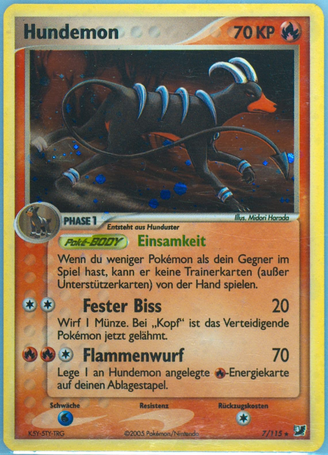 Hundemon-Holo German (7) 2005 Pokemon EX Unseen Forces