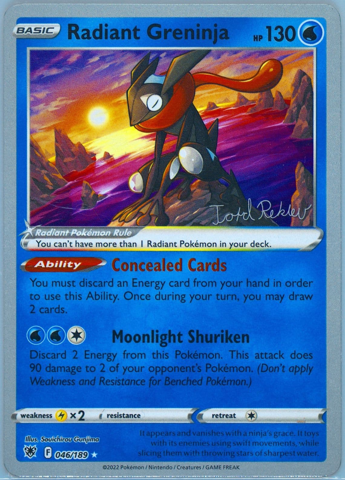 Radiant Greninja (046) 2024 Pokemon 2023 World Championship Deck: Psychic Elegance