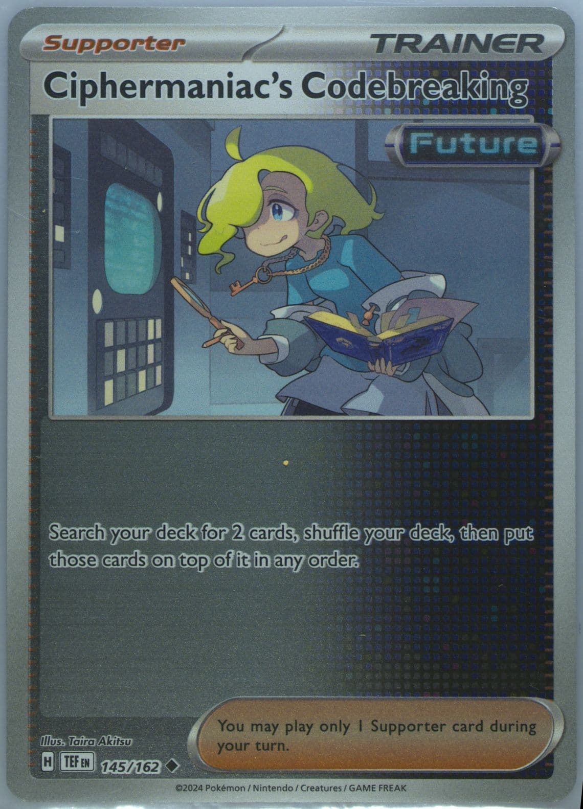 Ciphermaniac's Codebreaking Reverse Holo (145) 2024 Pokemon Tef EN-Temporal Forces