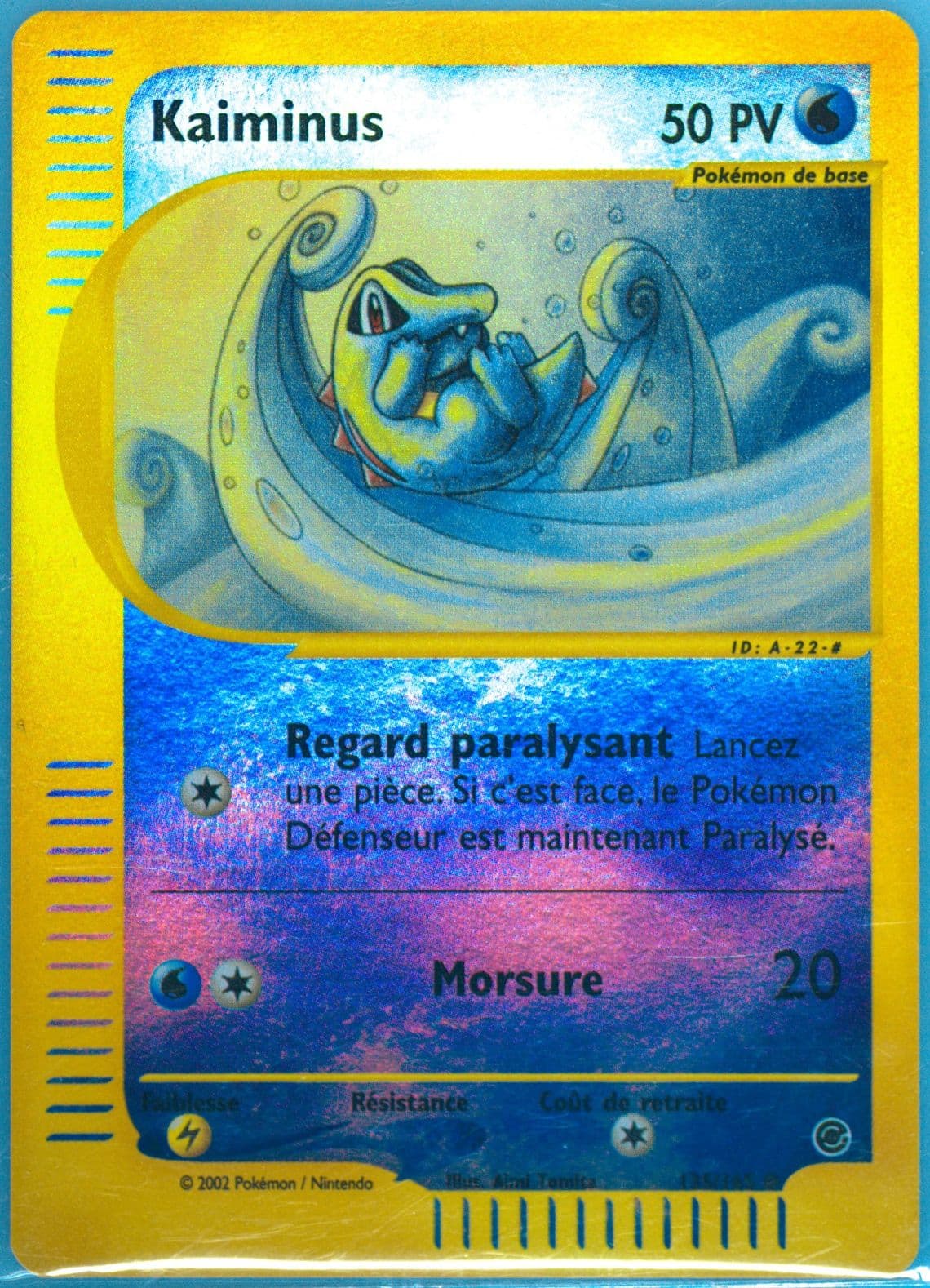 Kaiminus-Reverse Foil (135) 2003 Pokemon French Expedition