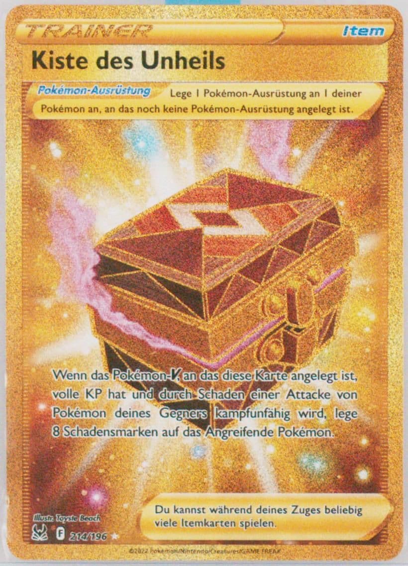 Full Art/Kiste Des Unheils German-Secret (214) 2022 Pokemon Sword & Shield Lost Origin