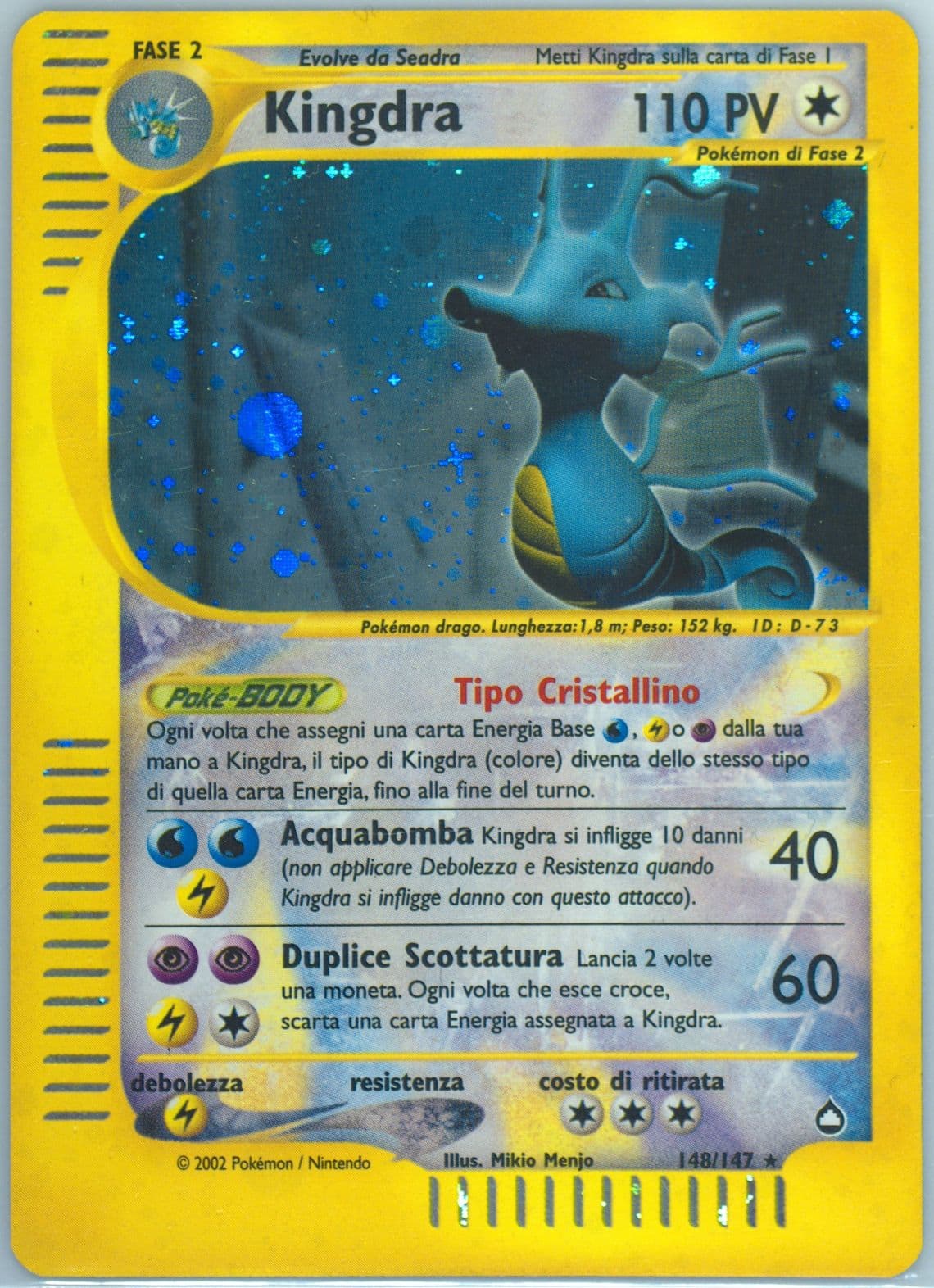 Kingdra-Holo Italian (148) 2003 Pokemon Aquapolis