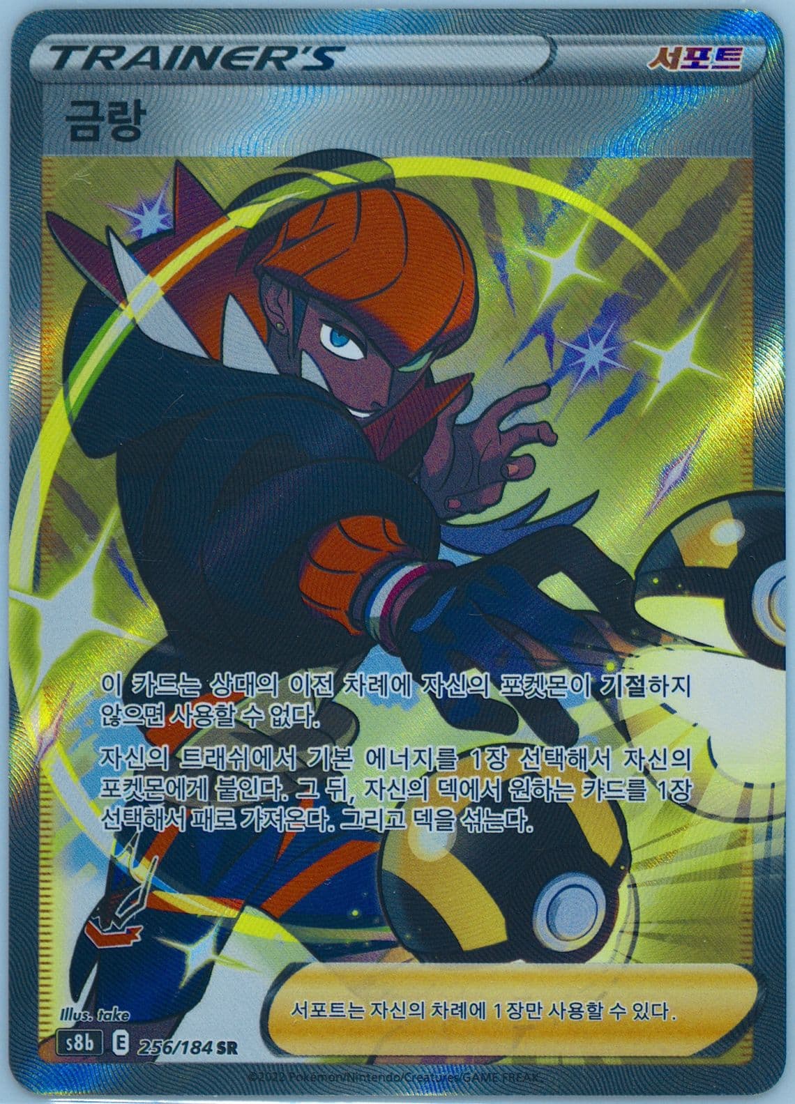 Full Art/Raihan (256) 2022 Pokemon Korean Sword & Shield Vmax Climax
