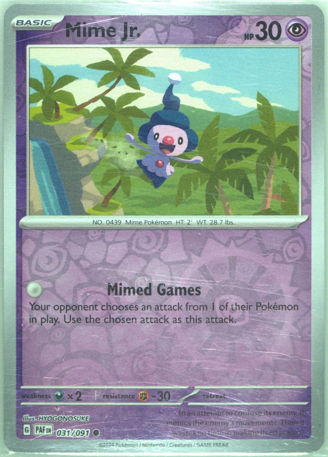 Mime Jr. Reverse Holo (031) 2024 Pokemon Paf EN-Paldean Fates