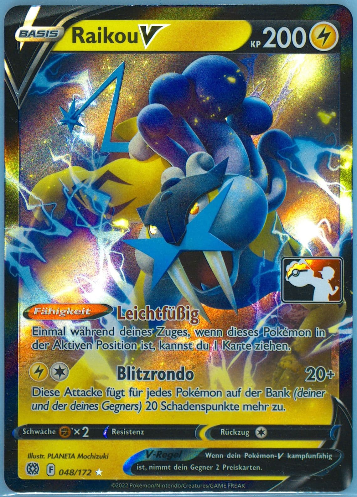 Raikou V German (048) 2023 Pokemon Play! Pokemon Prize Pack: Series 2