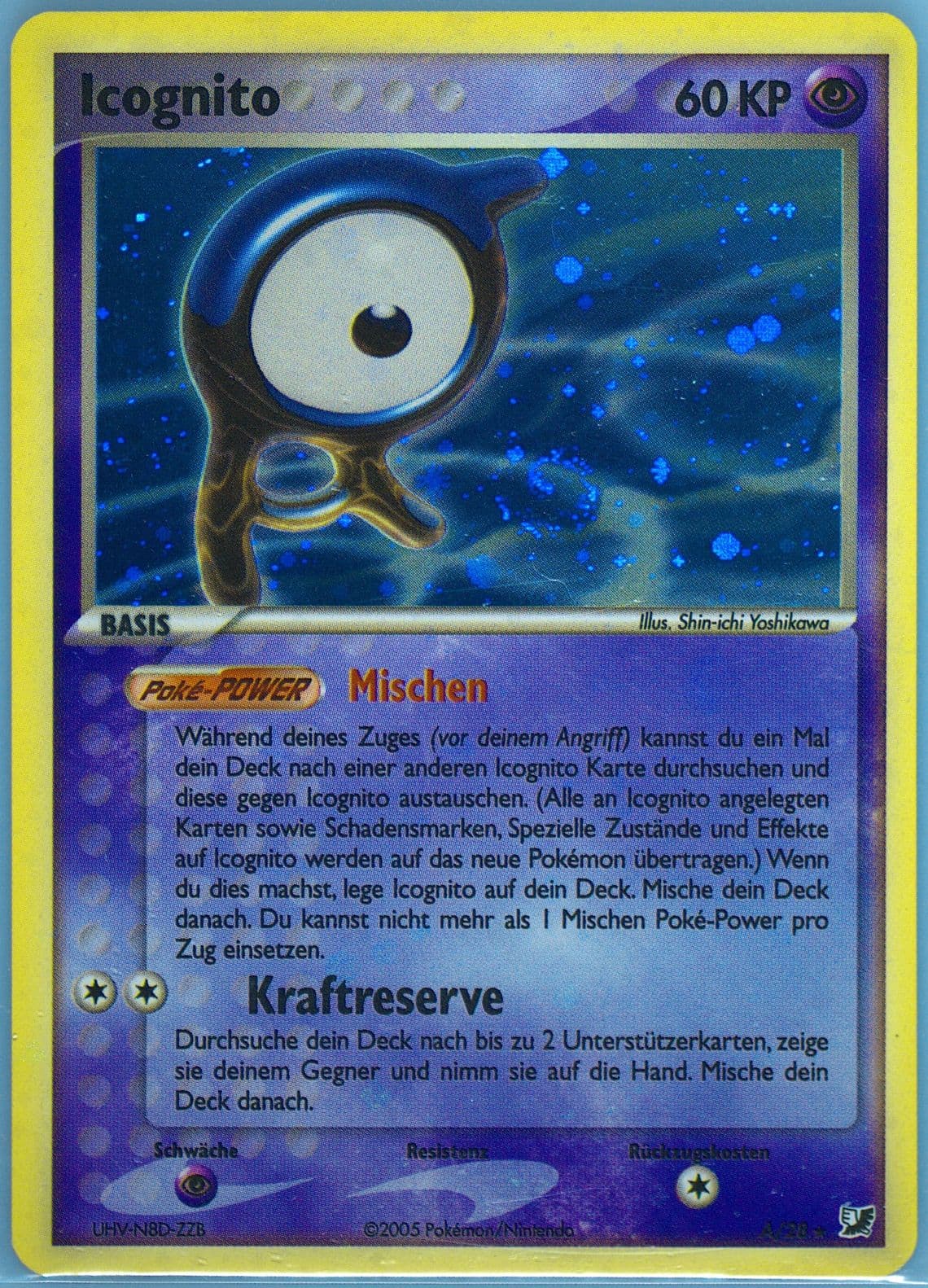 Icognito-Holo German (A/28) 2005 Pokemon EX Unseen Forces