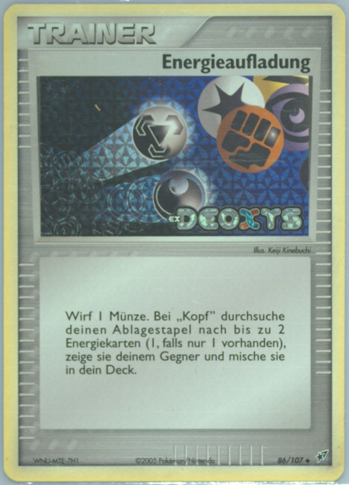 Energieaufladung-Reverse Foil German (86) 2005 Pokemon EX Deoxys