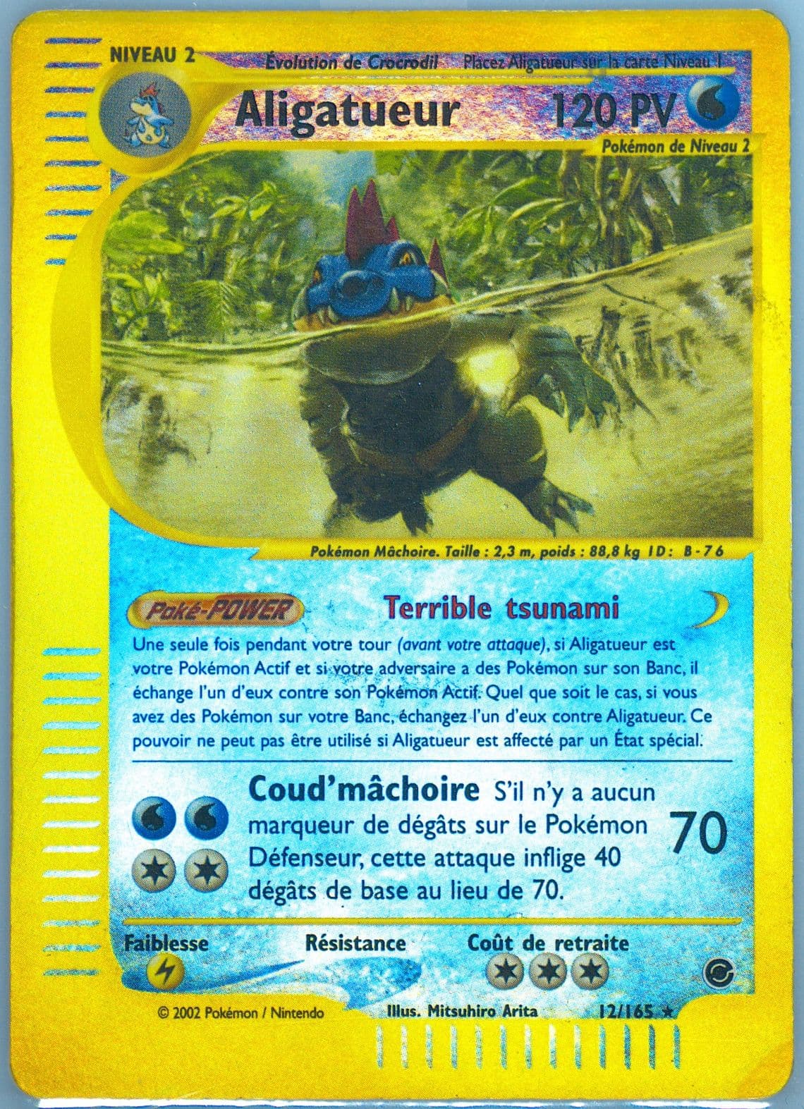 Aligatueur-Reverse Foil (12) 2003 Pokemon French Expedition