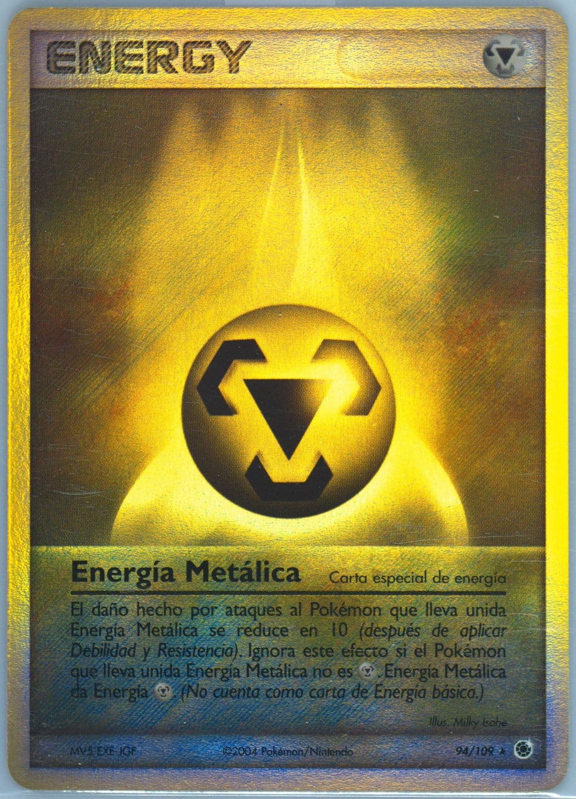 Metal Energy-Reverse Foil (94) 2004 Pokemon Spanish EX Ruby & Sapphire