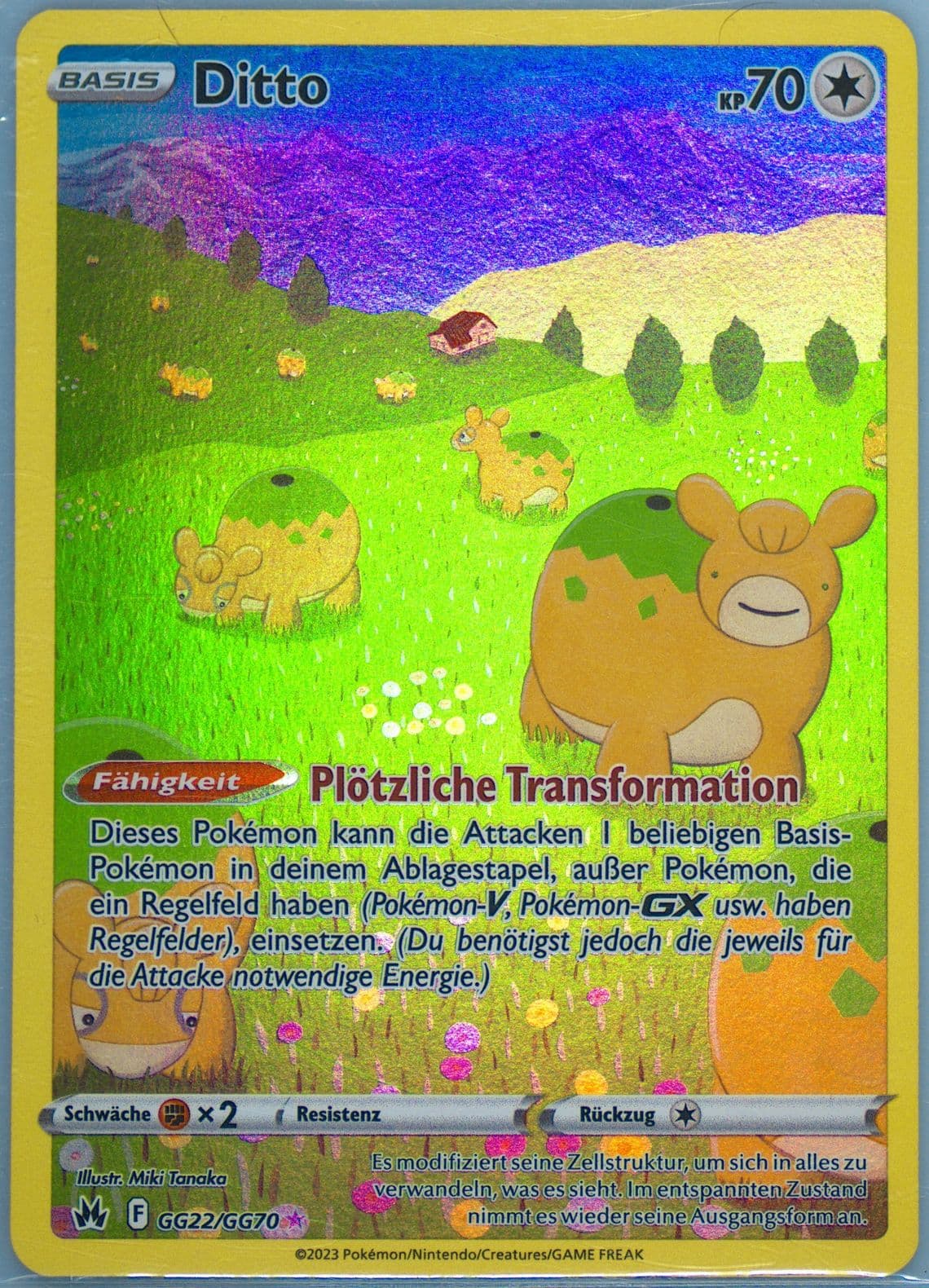Full Art/Ditto German (GG22) 2023 Pokemon Sword and Shield Crown Zenith