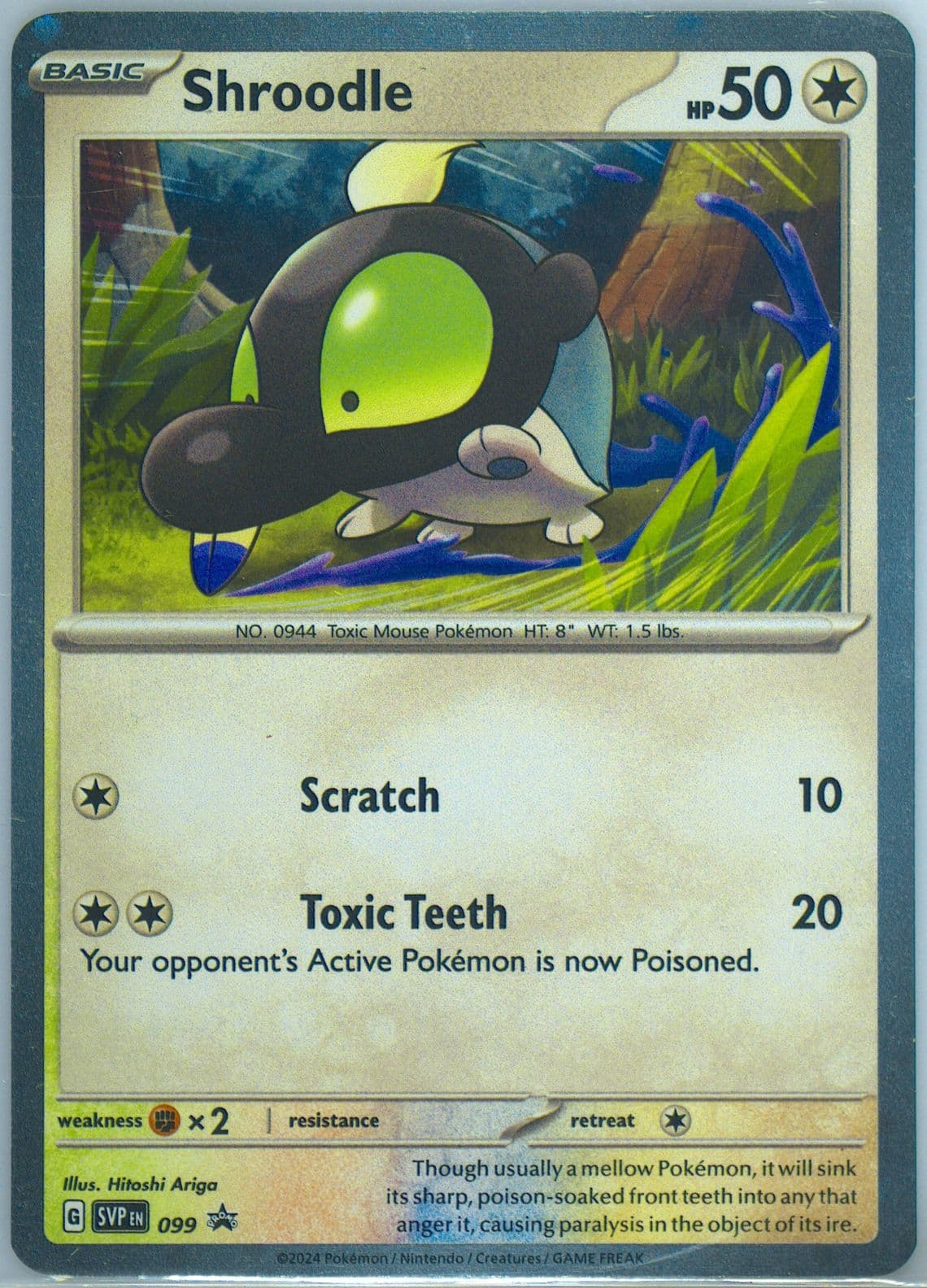 Shroodle Grafaiai EX Box (099) 2024 Pokemon Svp EN-SV Black Star Promo