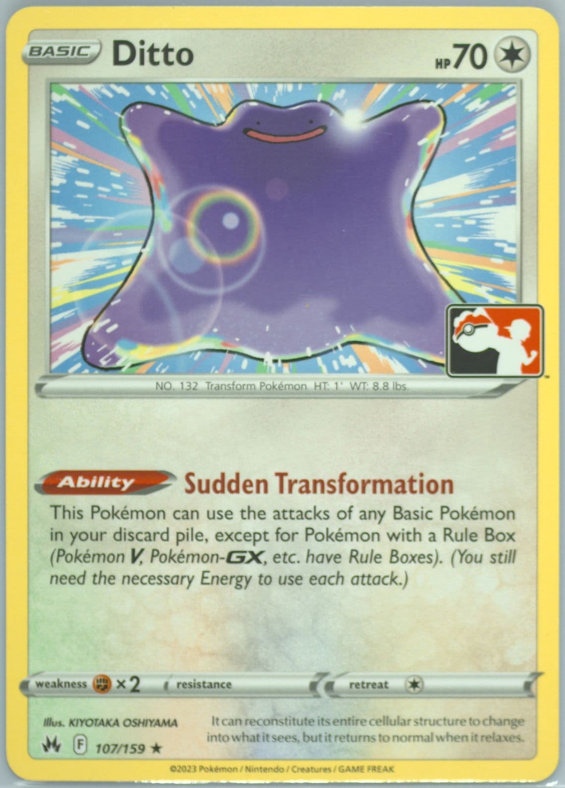 Ditto (107) 2023 Pokemon Play! Pokemon Prize Pack: Series 3