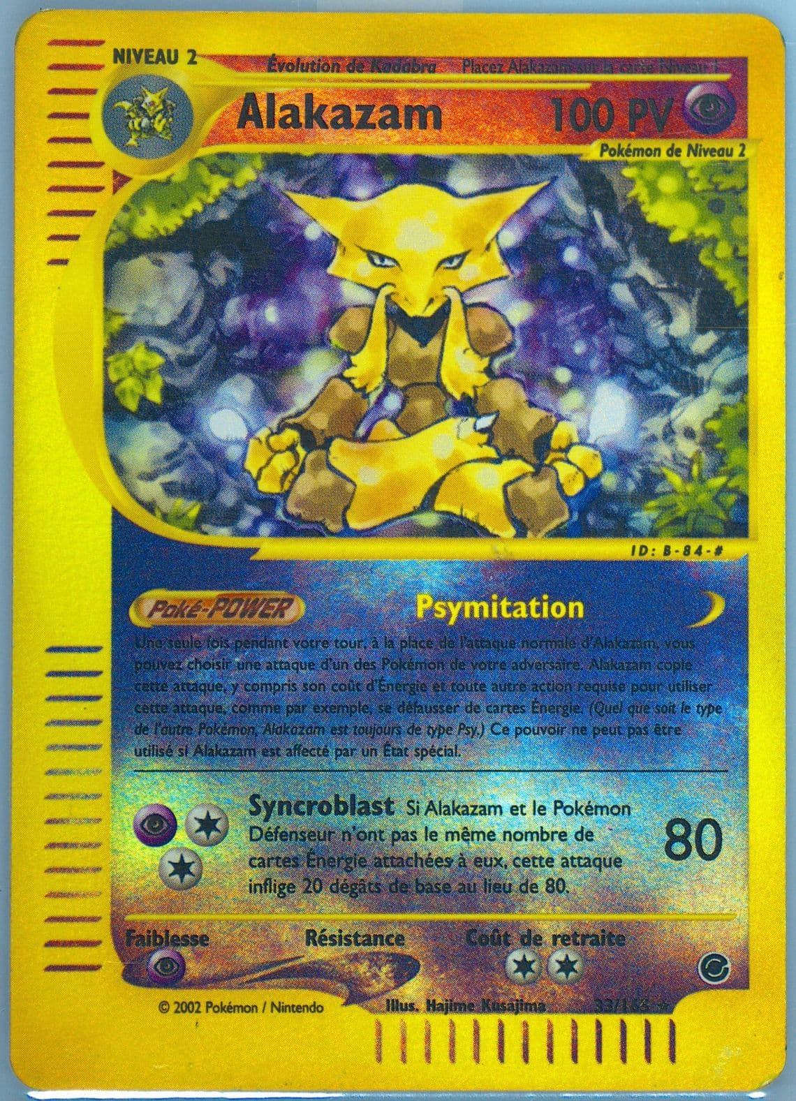 Alakazam-Reverse Foil (33) 2003 Pokemon French Expedition