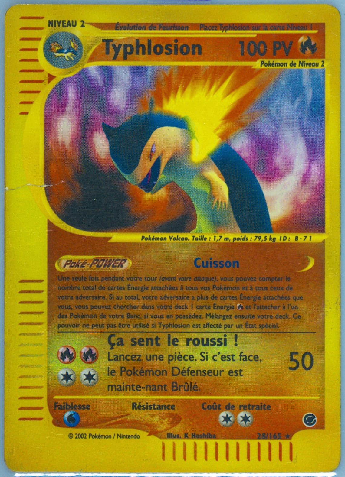 Typhlosion-Reverse Foil (28) 2003 Pokemon French Expedition