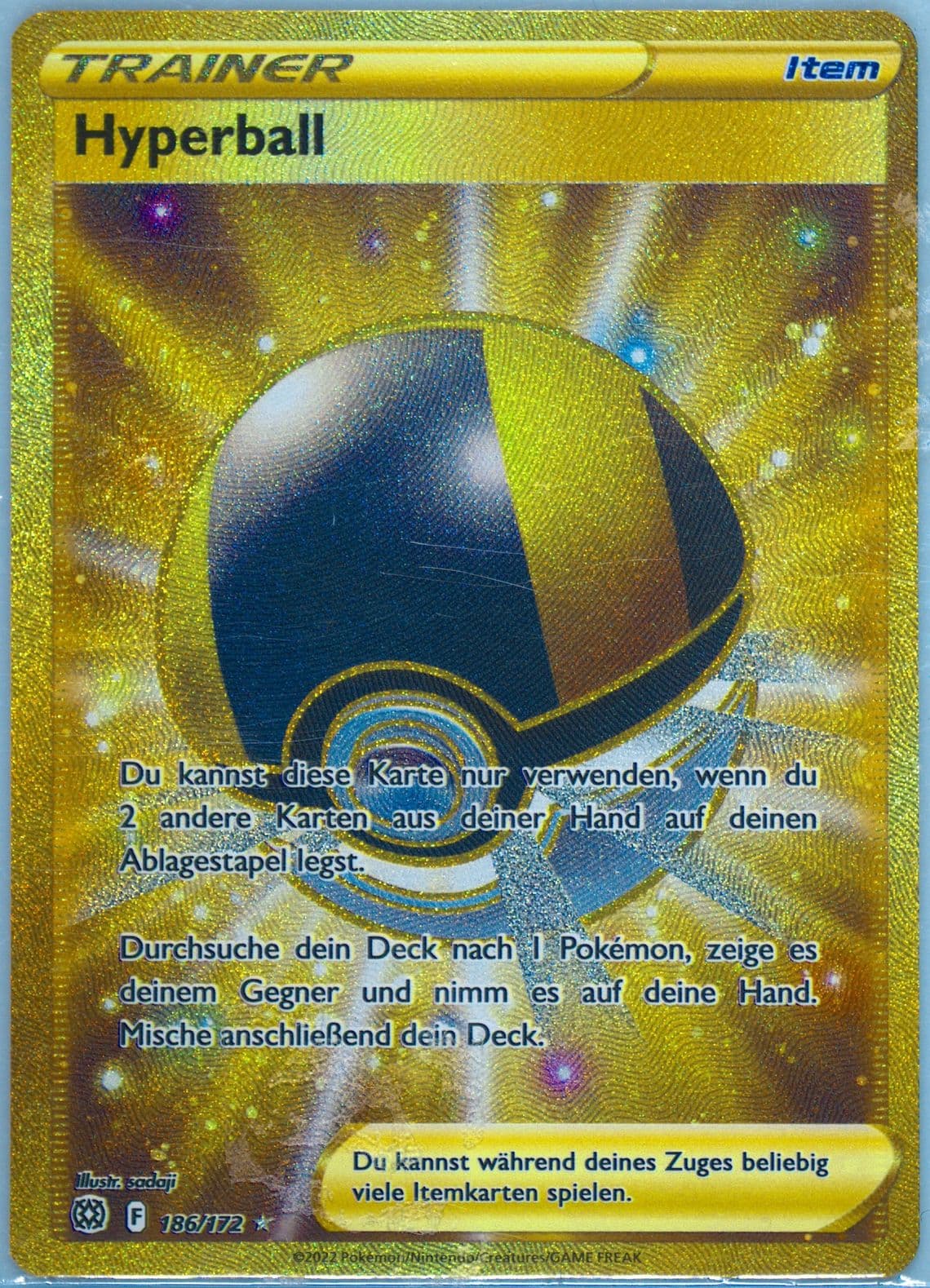 Full Art/Hyperball German-Secret (186) 2022 Pokemon Sword & Shield Brilliant Stars