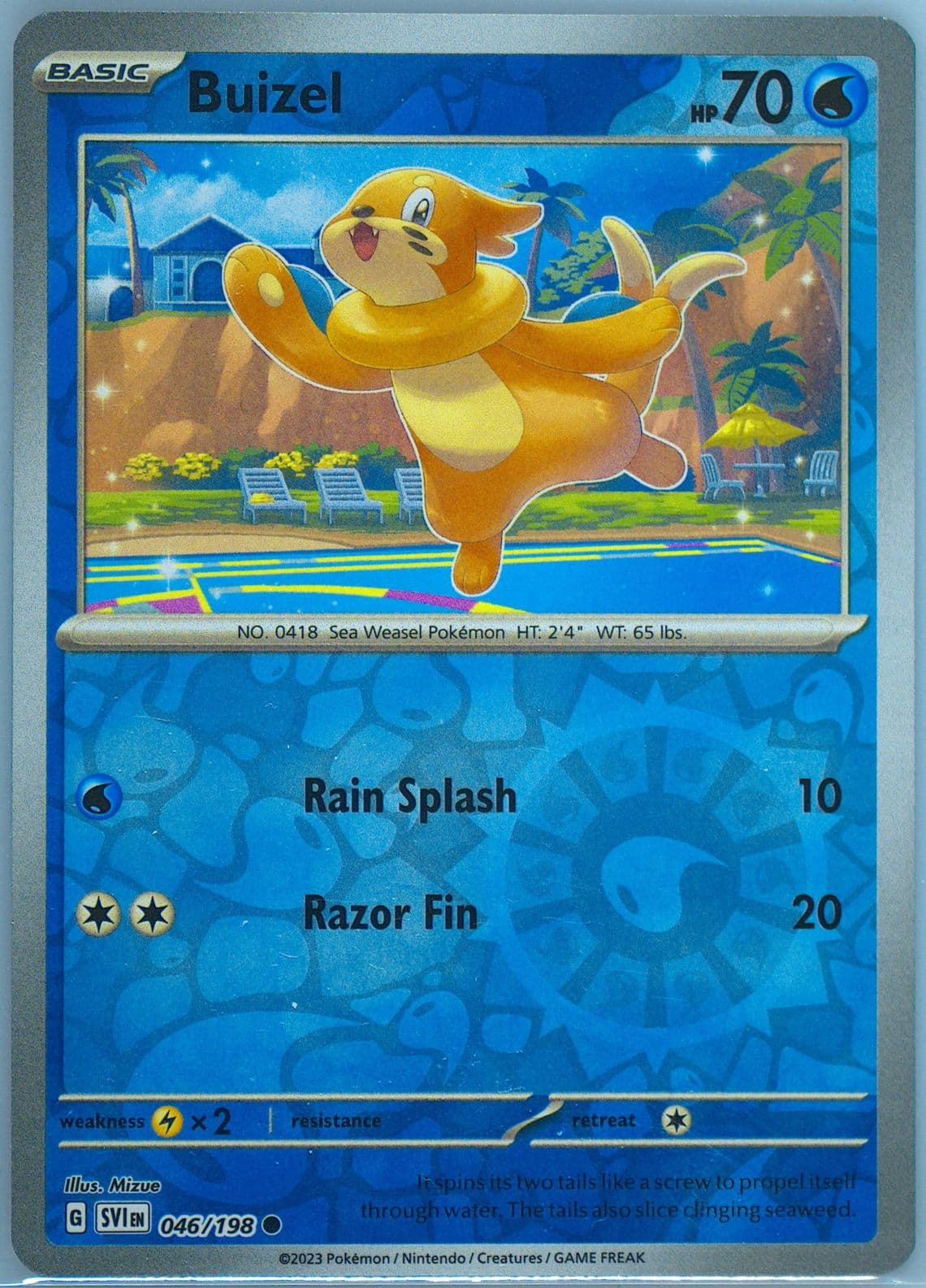 Buizel Reverse Holo (046) 2023 Pokemon Svi EN-Scarlet & Violet