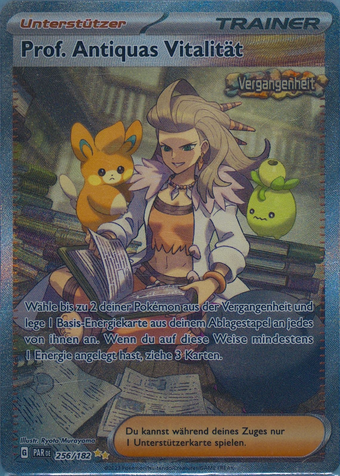 Professor Sada's Vitality Special Illustration Rare (256) 2023 Pokemon German Par de-Paradox Rift