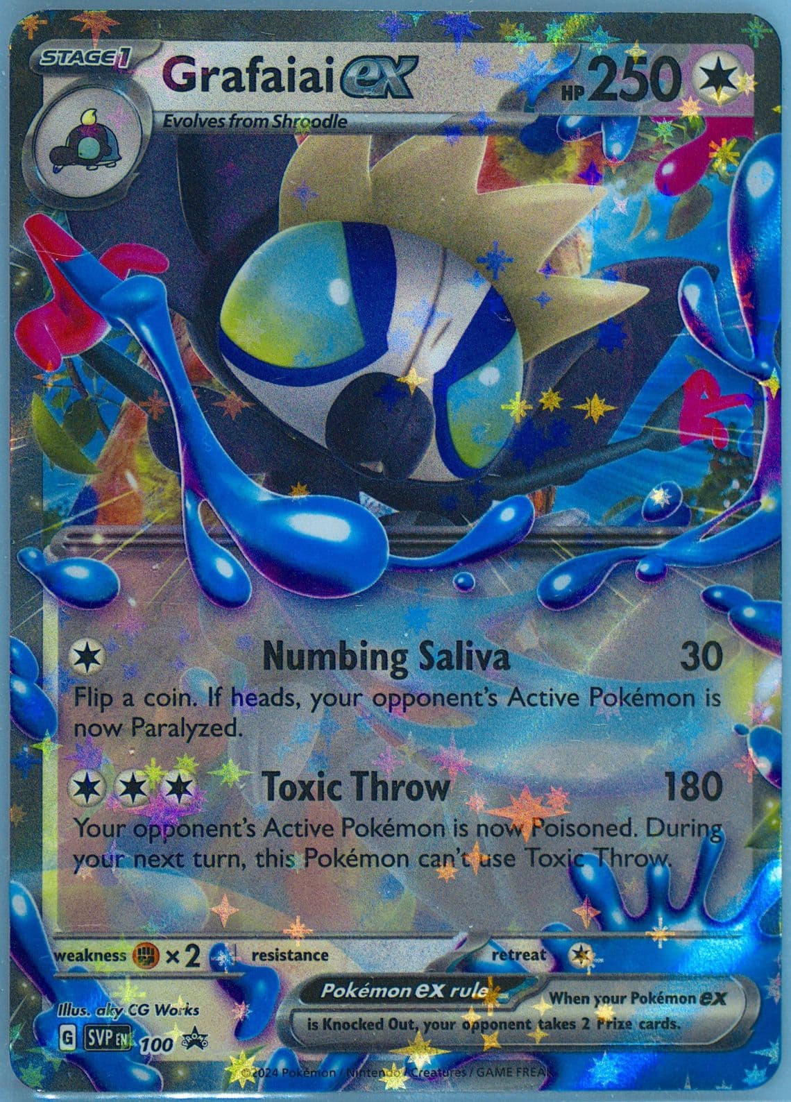 Grafaiai EX Grafaiai EX Box-Jumbo (100) 2024 Pokemon Svp EN-SV Black Star Promo