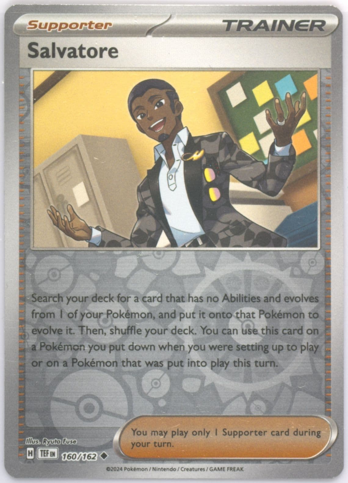 Salvatore Reverse Holo (160) 2024 Pokemon Tef EN-Temporal Forces