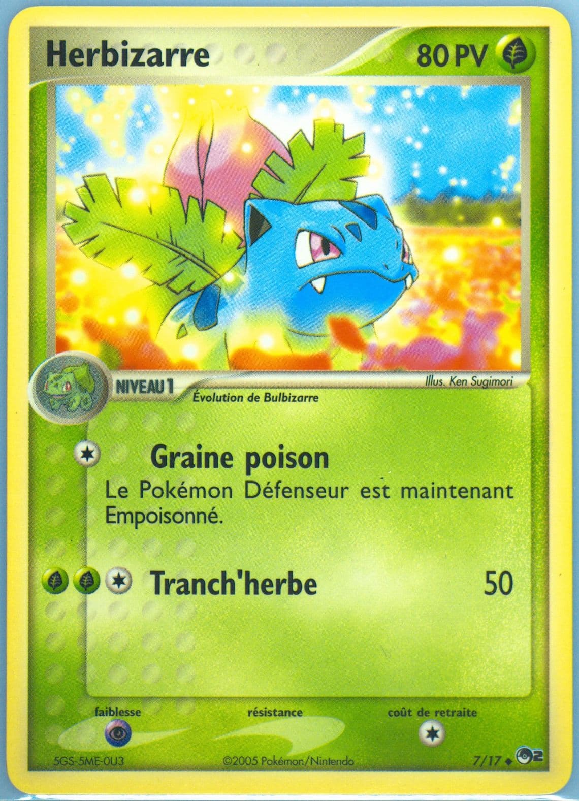 Herbizarre French (7) 2005 Pokemon Pop Series 2