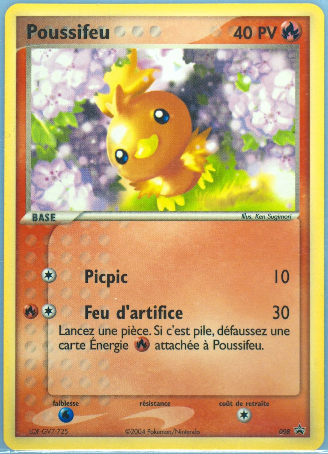 Poussifeu E-League-French (008) 2004 Pokemon Black Star Promo