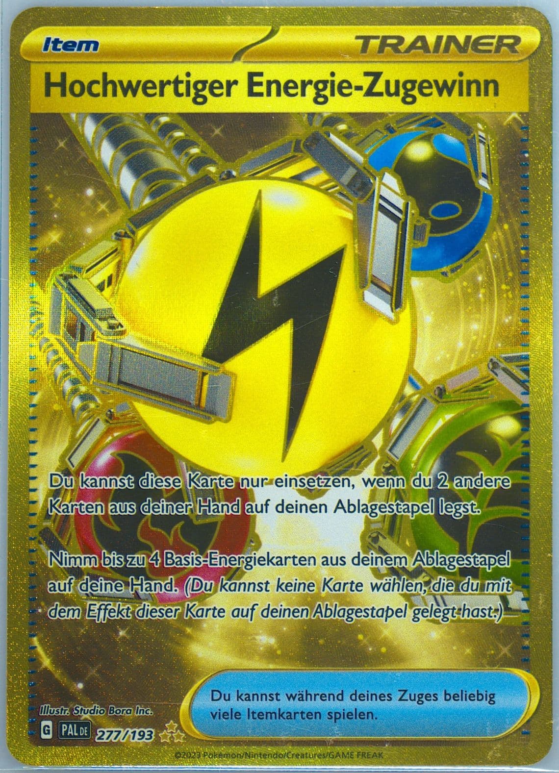 Superior Energy Retrieval Hyper Rare (277) 2023 Pokemon German Pal de-Paldea Evolved
