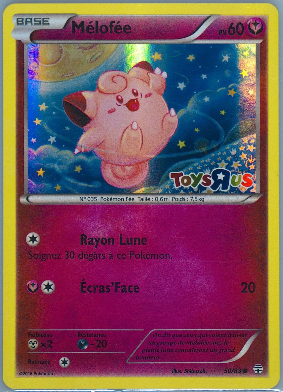 Melofee-Holo Toys R US-French (50) 2016 Pokemon XY Generations