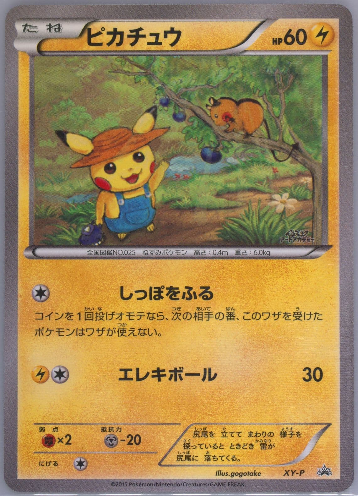 Pikachu Art Academy-Gogotake (XY-P) 2015 Pokemon Japanese XY Promo