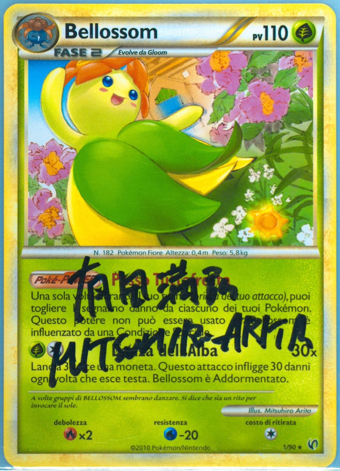 Bellossom Italian-Daybreak Theme Deck (1) 2010 Pokemon Heartgold & Soulsilver Undaunted