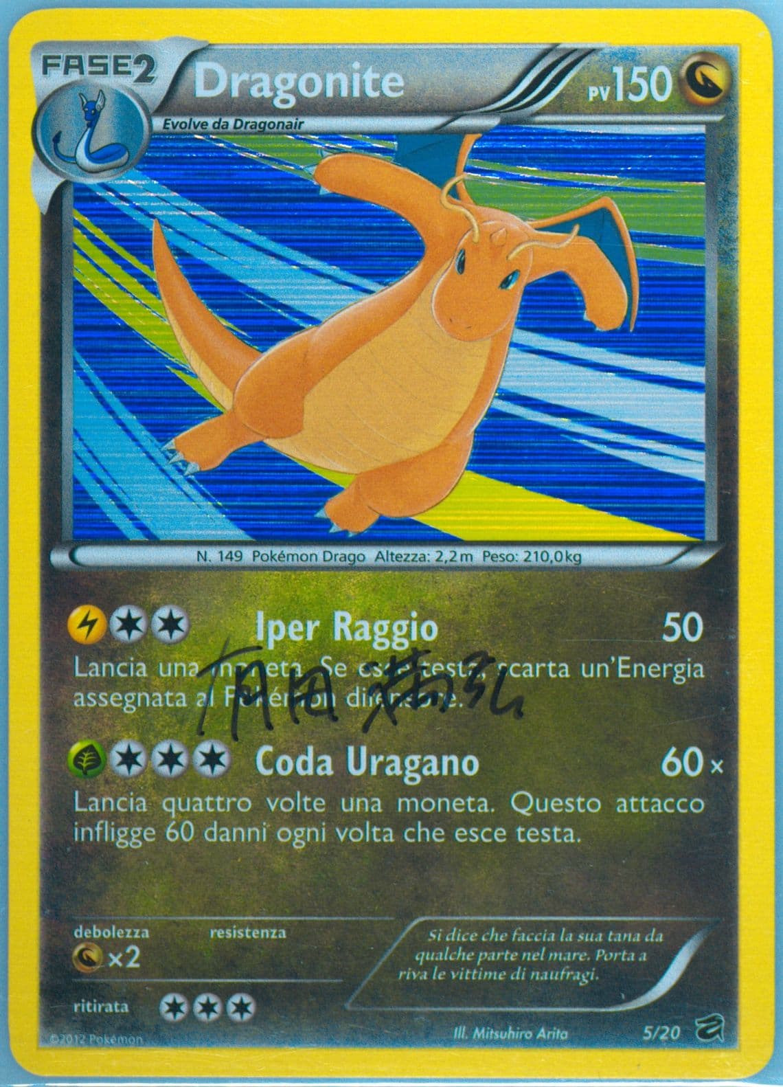 Dragonite-Holo Italian (5) 2012 Pokemon Black & White Dragon Vault