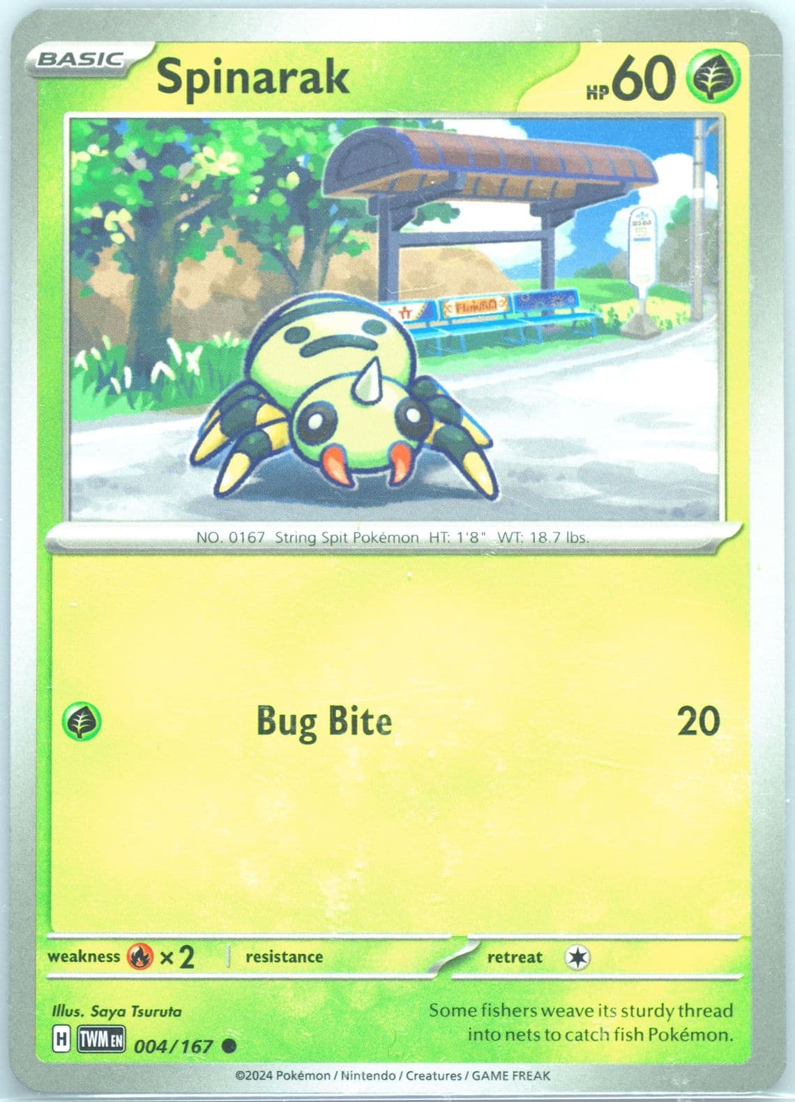 Spinarak (004) 2024 Pokemon Twm EN-Twilight Masquerade