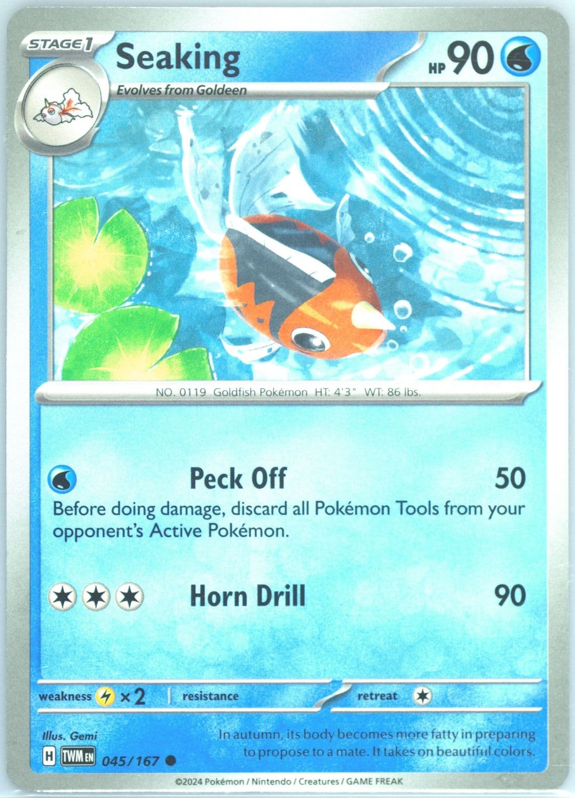 Seaking (045) 2024 Pokemon Twm EN-Twilight Masquerade