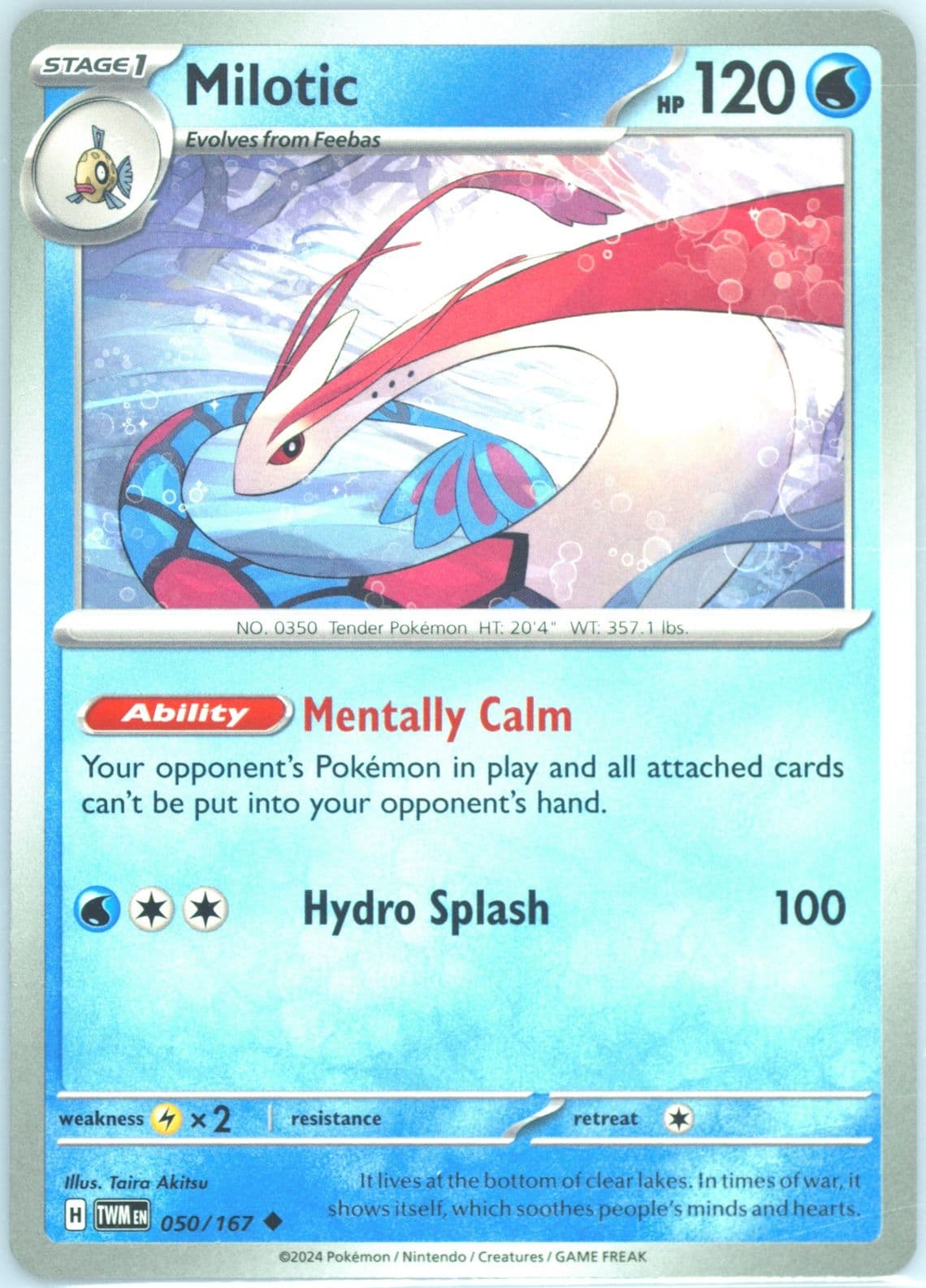 Milotic (050) 2024 Pokemon Twm EN-Twilight Masquerade