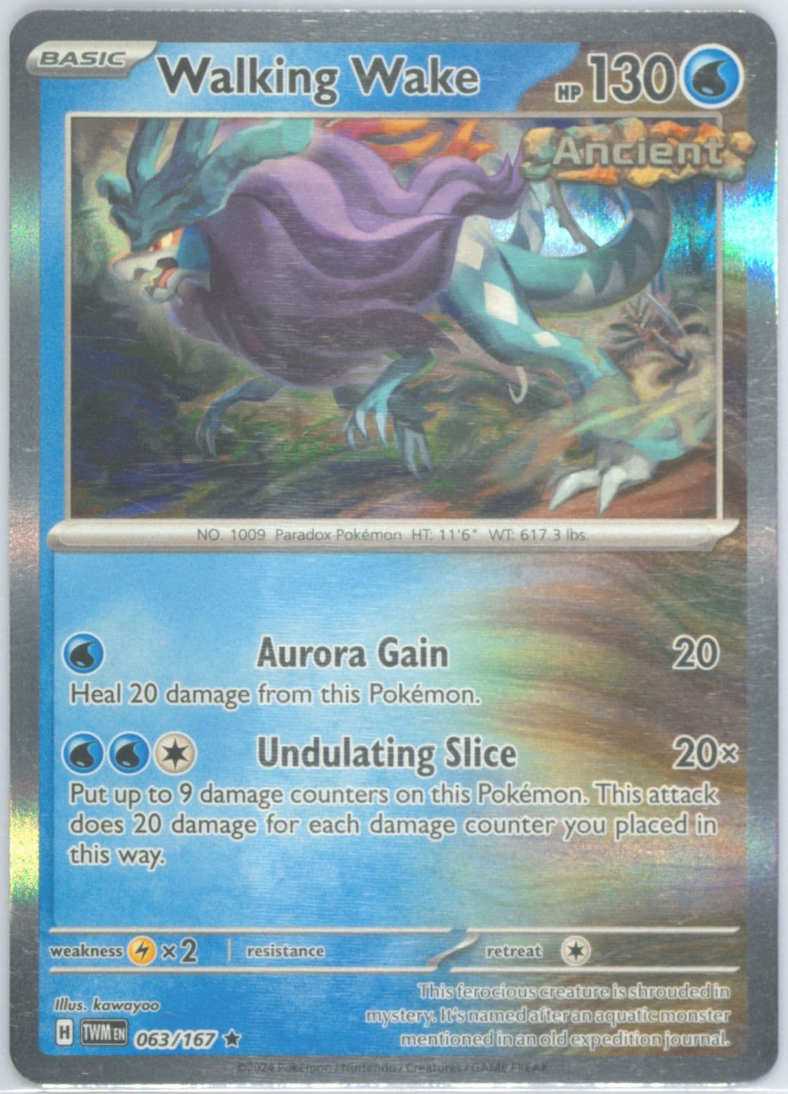 Walking Wake (063) 2024 Pokemon Twm EN-Twilight Masquerade