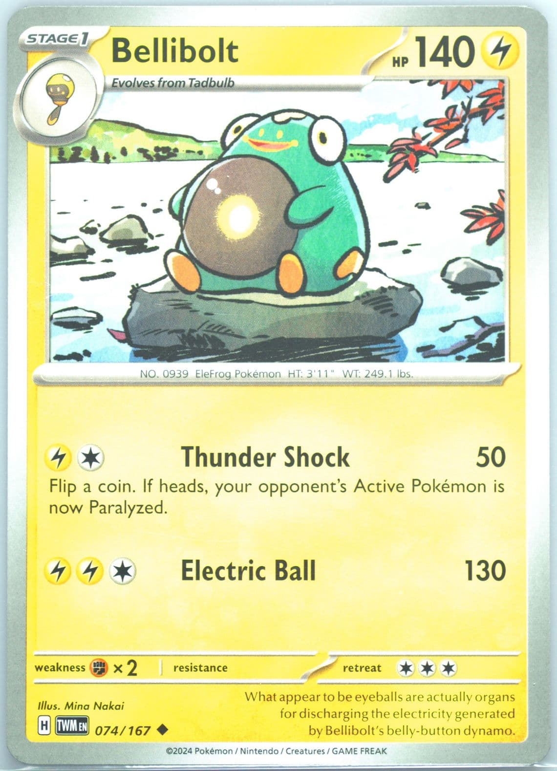 Bellibolt (074) 2024 Pokemon Twm EN-Twilight Masquerade