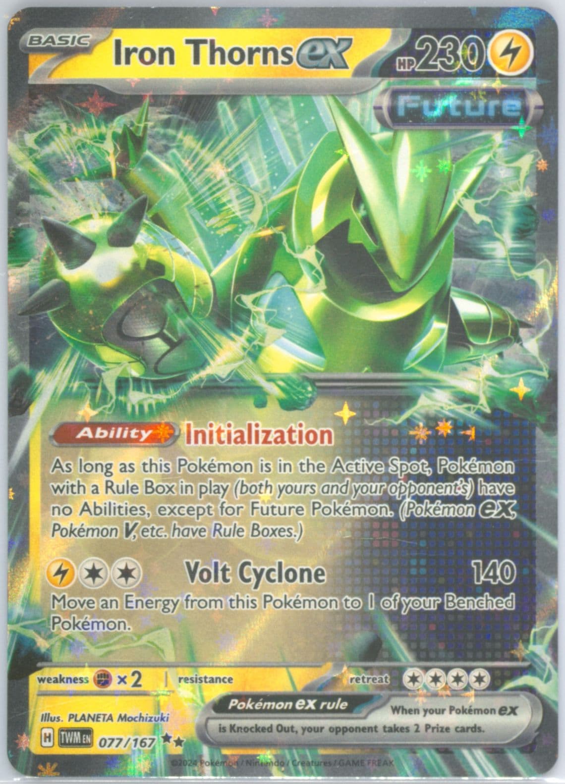 Iron Thorns EX (077) 2024 Pokemon Twm EN-Twilight Masquerade