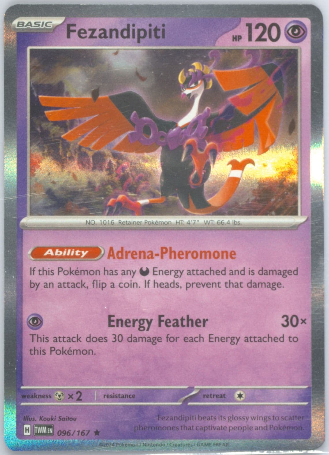 Fezandipiti (096) 2024 Pokemon Twm EN-Twilight Masquerade