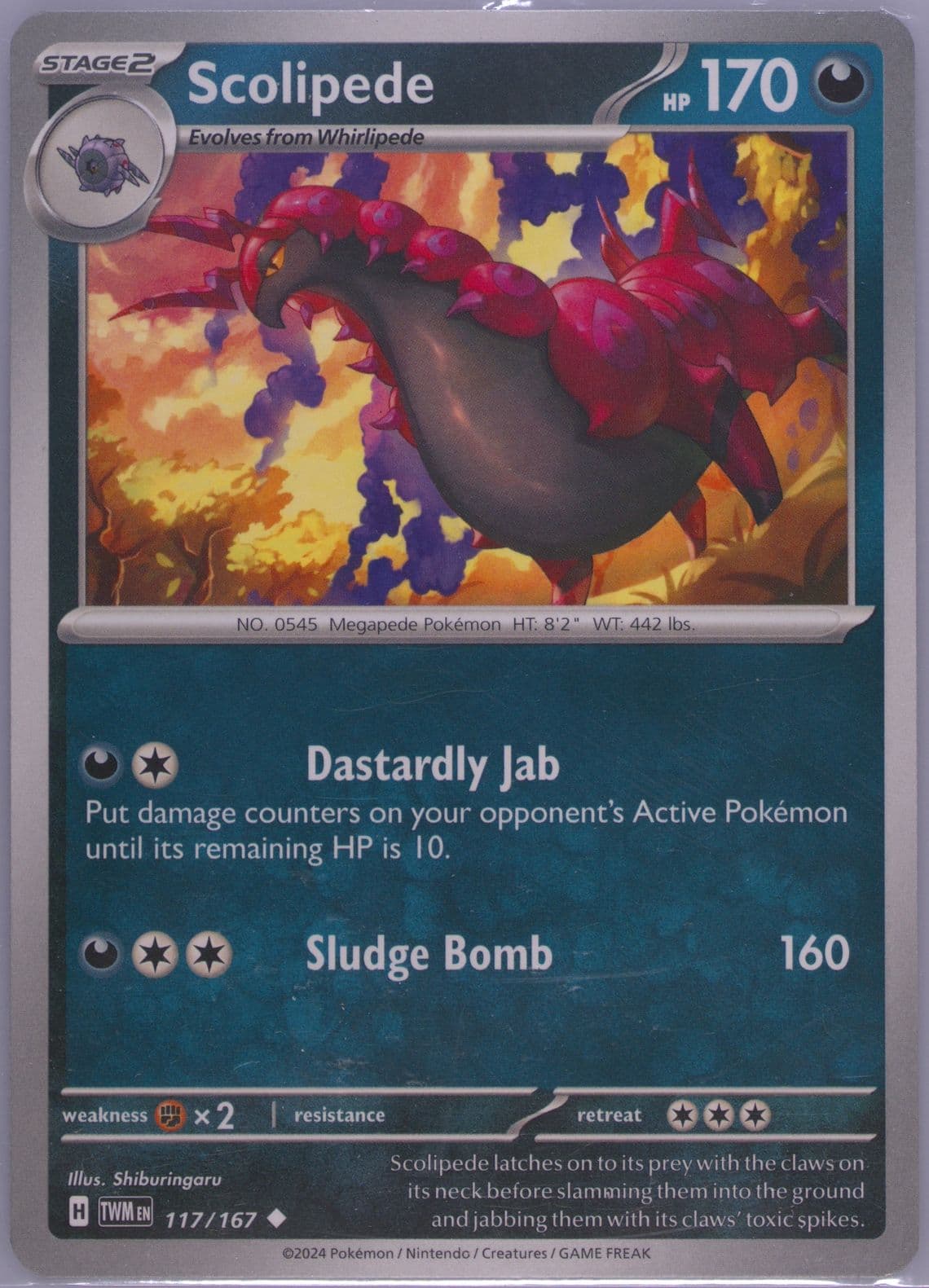 Scolipede (117) 2024 Pokemon Twm EN-Twilight Masquerade