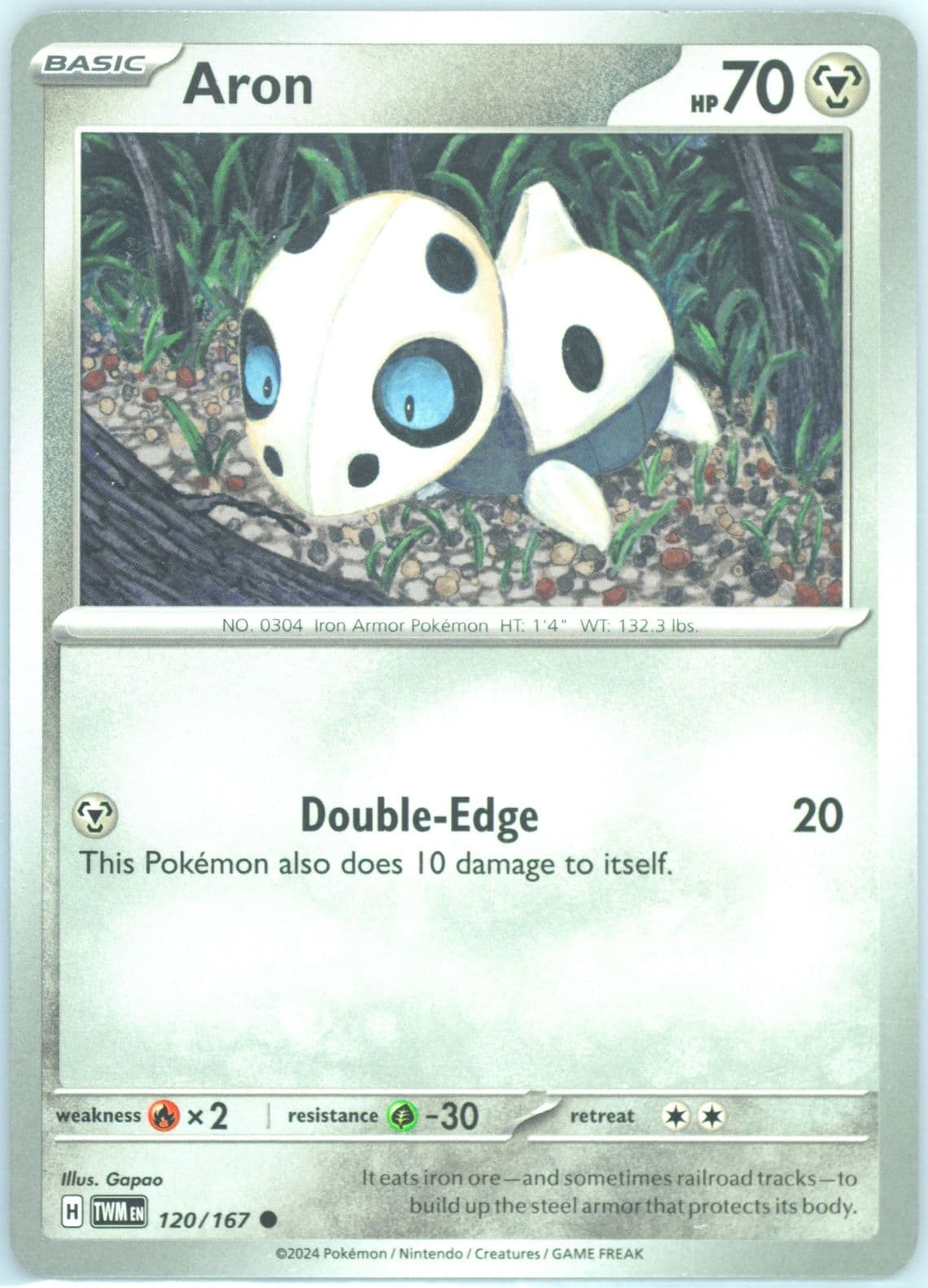 Aron (120) 2024 Pokemon Twm EN-Twilight Masquerade