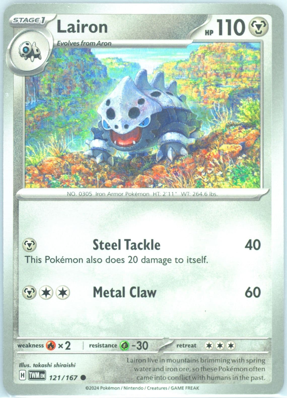 Lairon (121) 2024 Pokemon Twm EN-Twilight Masquerade