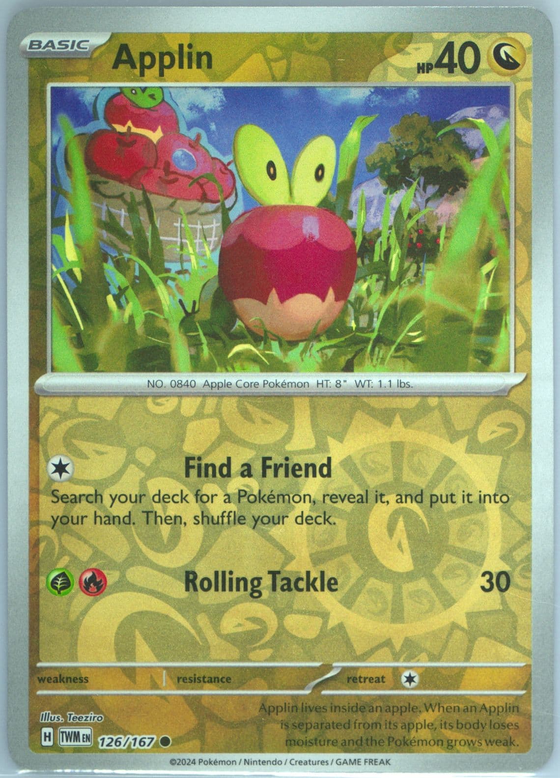 Applin (126) 2024 Pokemon Twm EN-Twilight Masquerade
