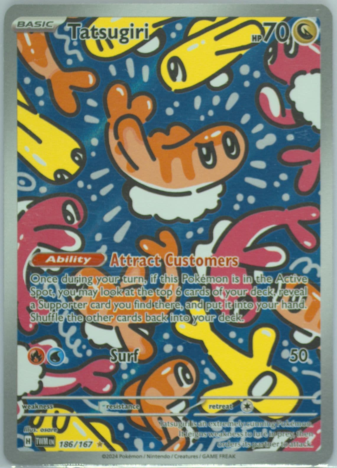 Tatsugiri Illustration Rare (186) 2024 Pokemon Twm EN-Twilight Masquerade