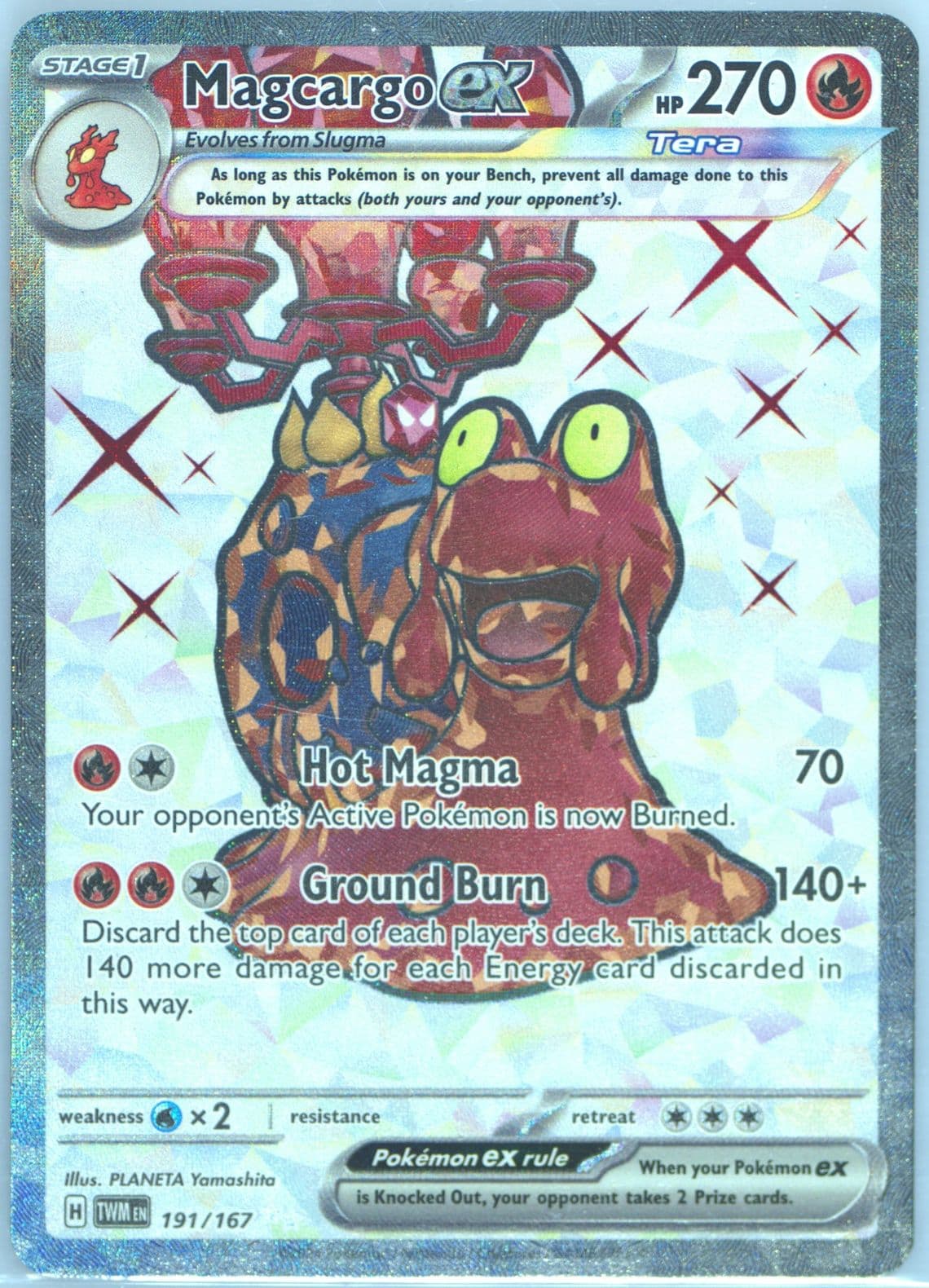 Magcargo EX Ultra Rare (191) 2024 Pokemon Twm EN-Twilight Masquerade