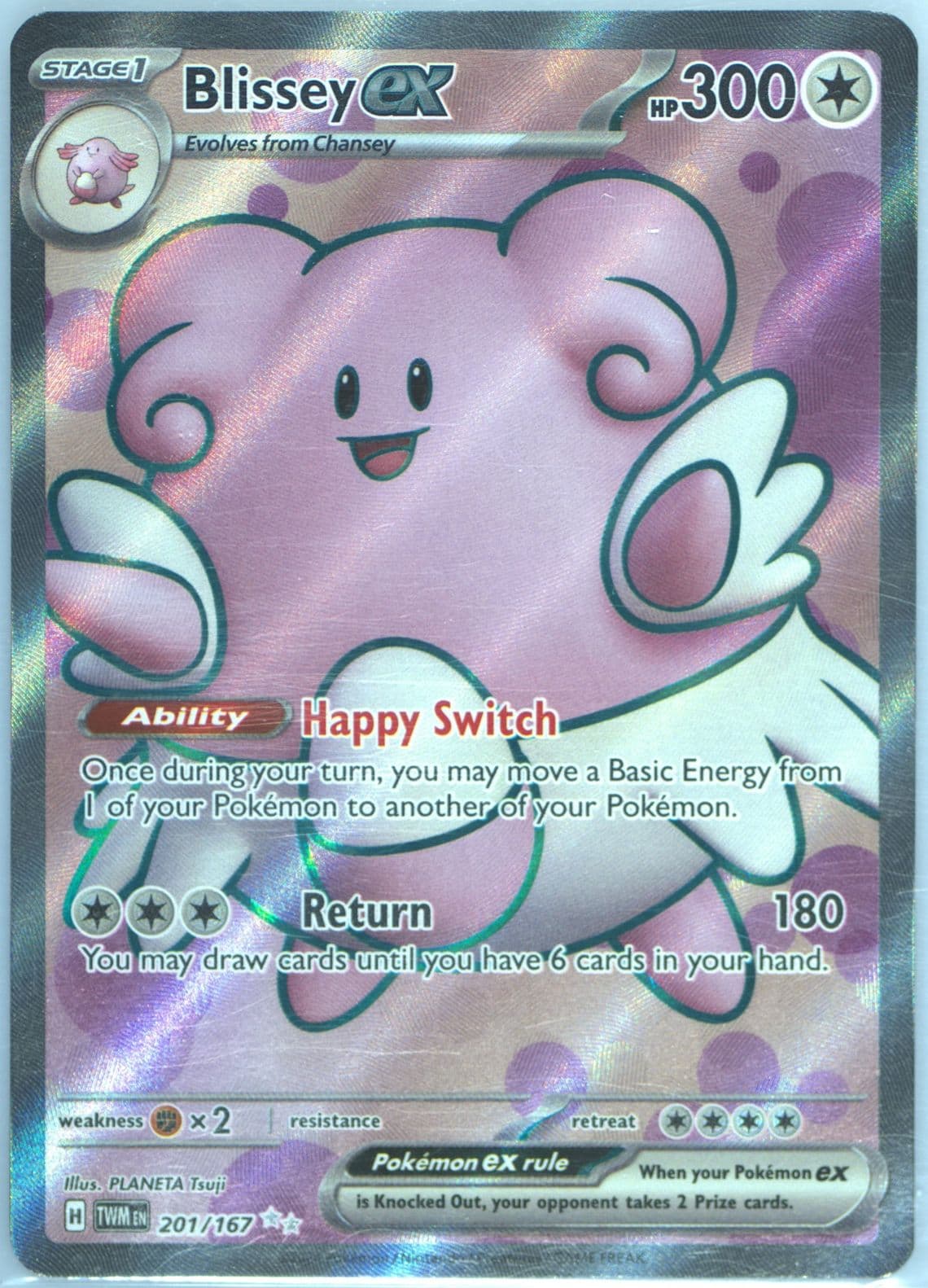 Blissey EX Ultra Rare (201) 2024 Pokemon Twm EN-Twilight Masquerade