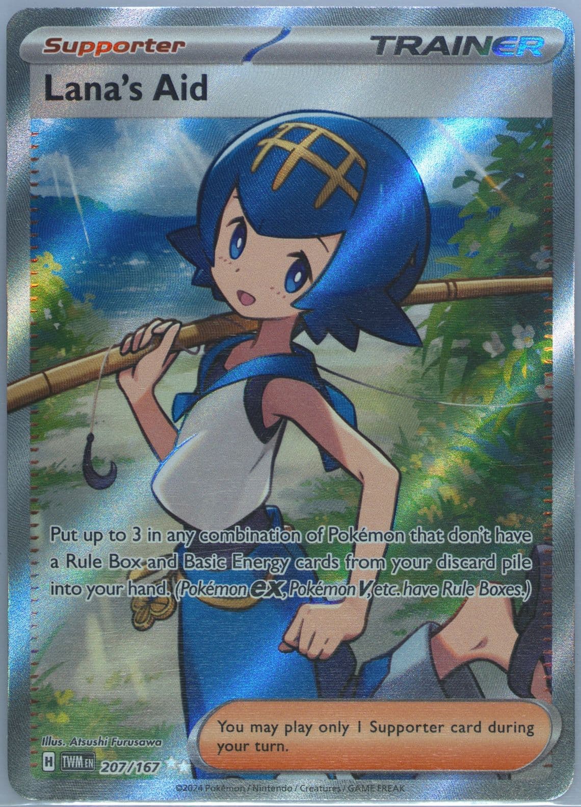 Lana's Aid Ultra Rare (207) 2024 Pokemon Twm EN-Twilight Masquerade