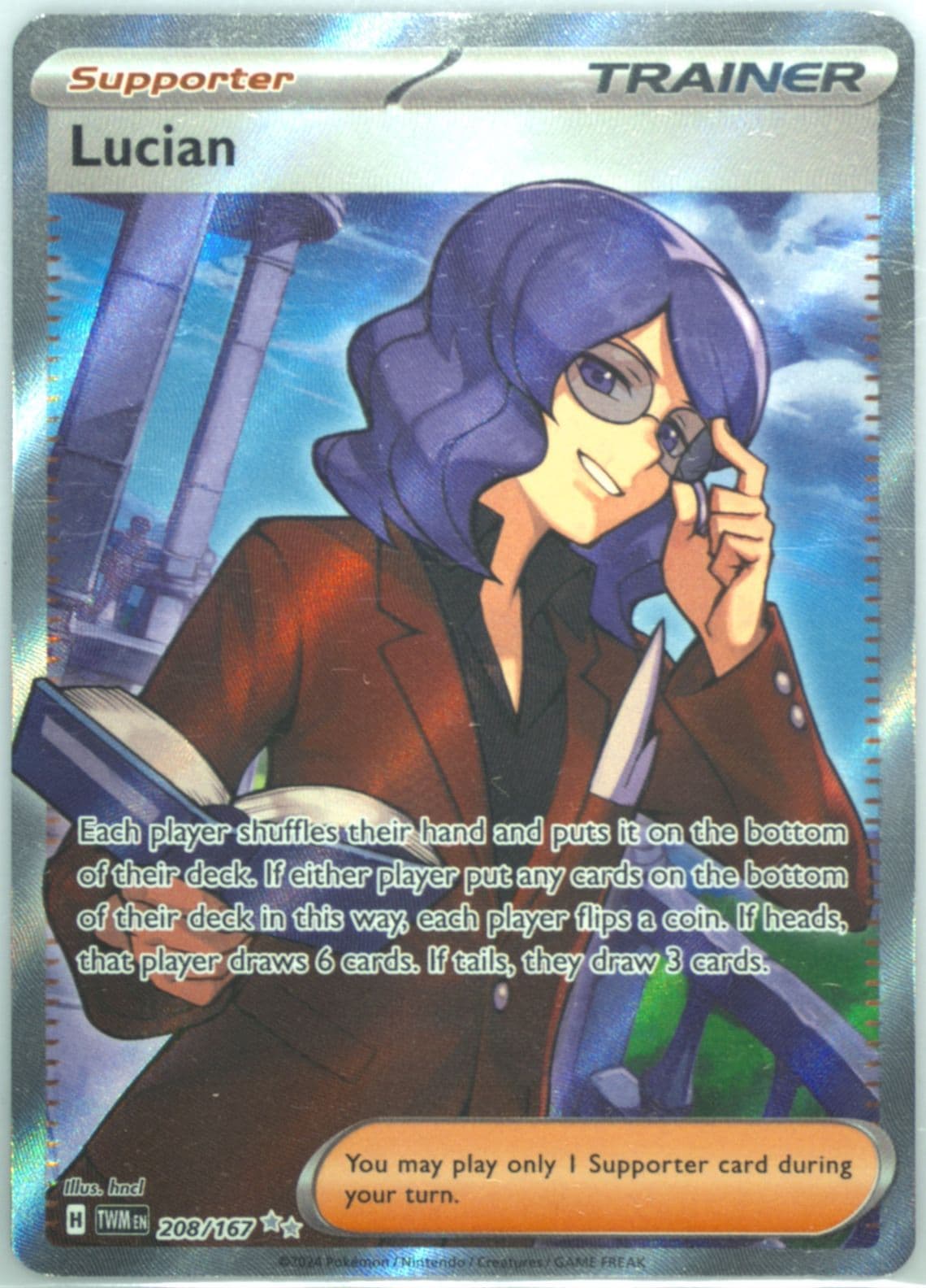 Lucian Ultra Rare (208) 2024 Pokemon Twm EN-Twilight Masquerade