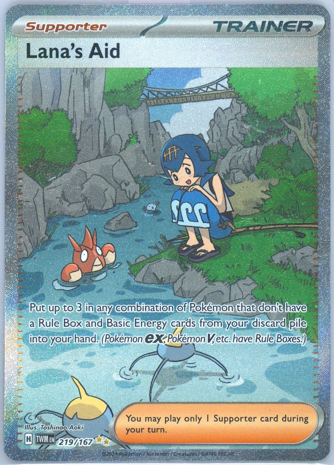Lana's Aid Special Illustration Rare (219) 2024 Pokemon Twm EN-Twilight Masquerade
